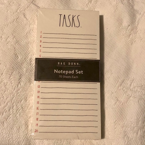 Rae Dunn Tasks & Wish List Notepad Set - Picture 2 of 5